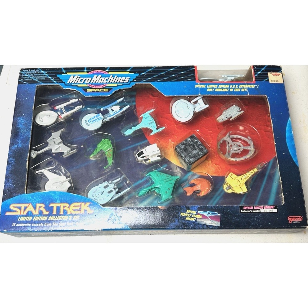 Vintage 1993 Micro Machines Star Trek Limited Edition Collector's Set Unopened